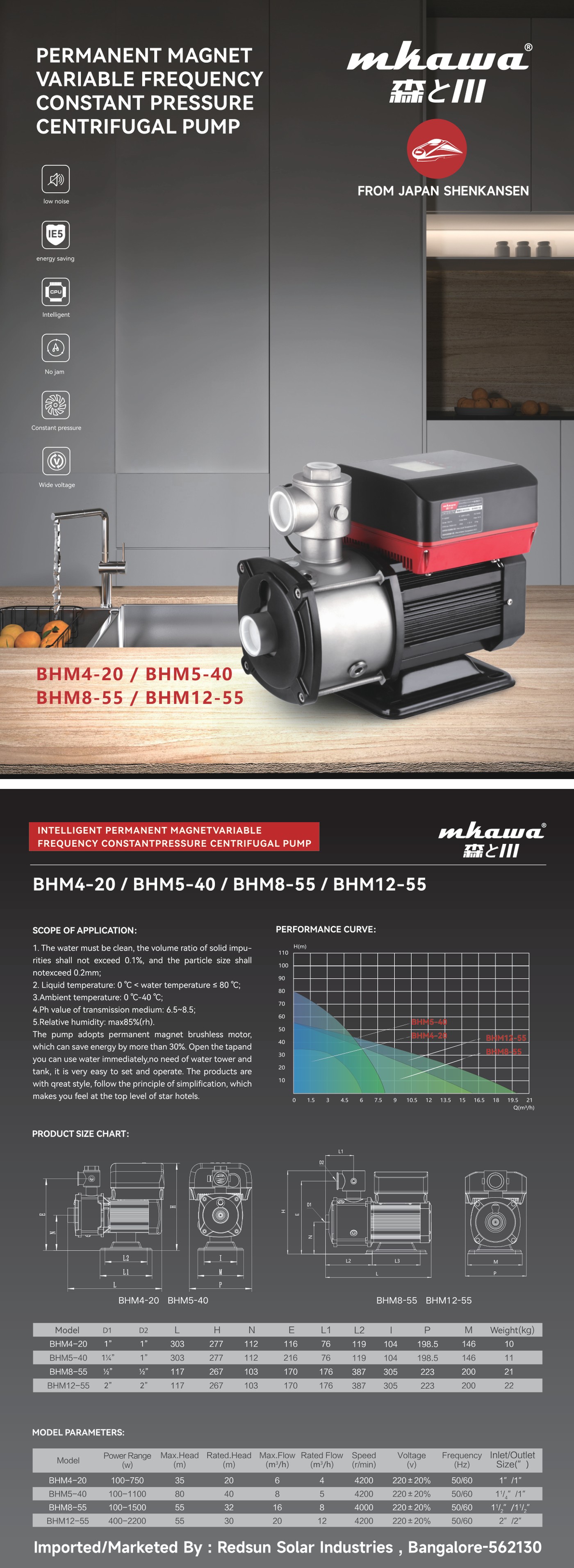 BHM VFD Pressure Pump Series brochure preview